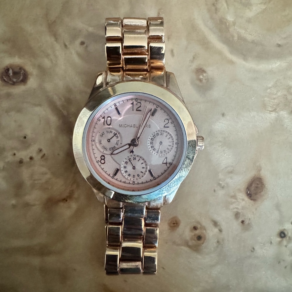 Rose gold watch